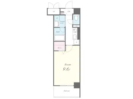 カルム加古川(1K/3階)の間取り写真