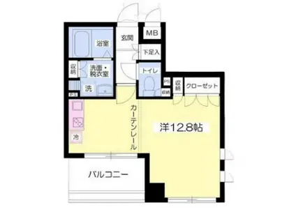 ヴィヴァン綱島(ワンルーム/6階)の間取り写真