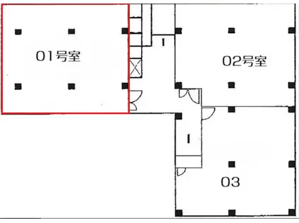 六本木福吉町ビル(ワンルーム/2階)の間取り写真