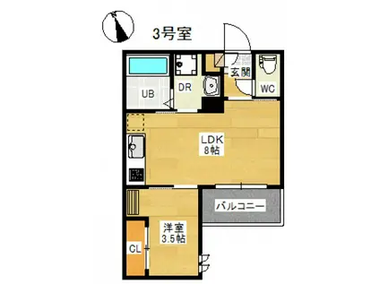 REGALEST GLORY DESIRE(1LDK/2階)の間取り写真