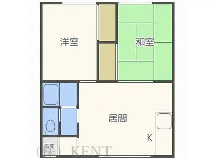 ホーユー発寒(2LDK/1階)の間取り写真