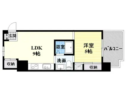 NEXT STEGE都島(1LDK/8階)の間取り写真
