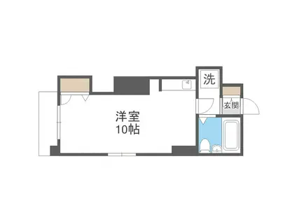 103松井ビル(1DK/4階)の間取り写真