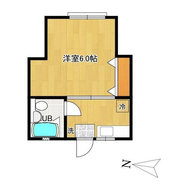 マルタハイツ(1K/2階)の間取り写真