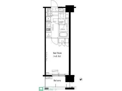 パークアクシス西船橋本郷町(ワンルーム/7階)の間取り写真