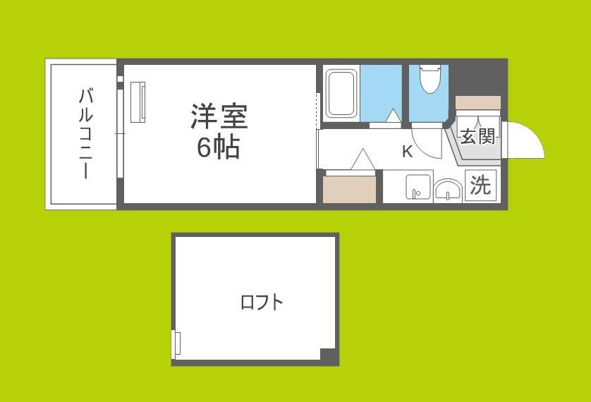 エステムコート難波ウエスト-SIDE大阪ドーム前(1K/7階)の間取り写真