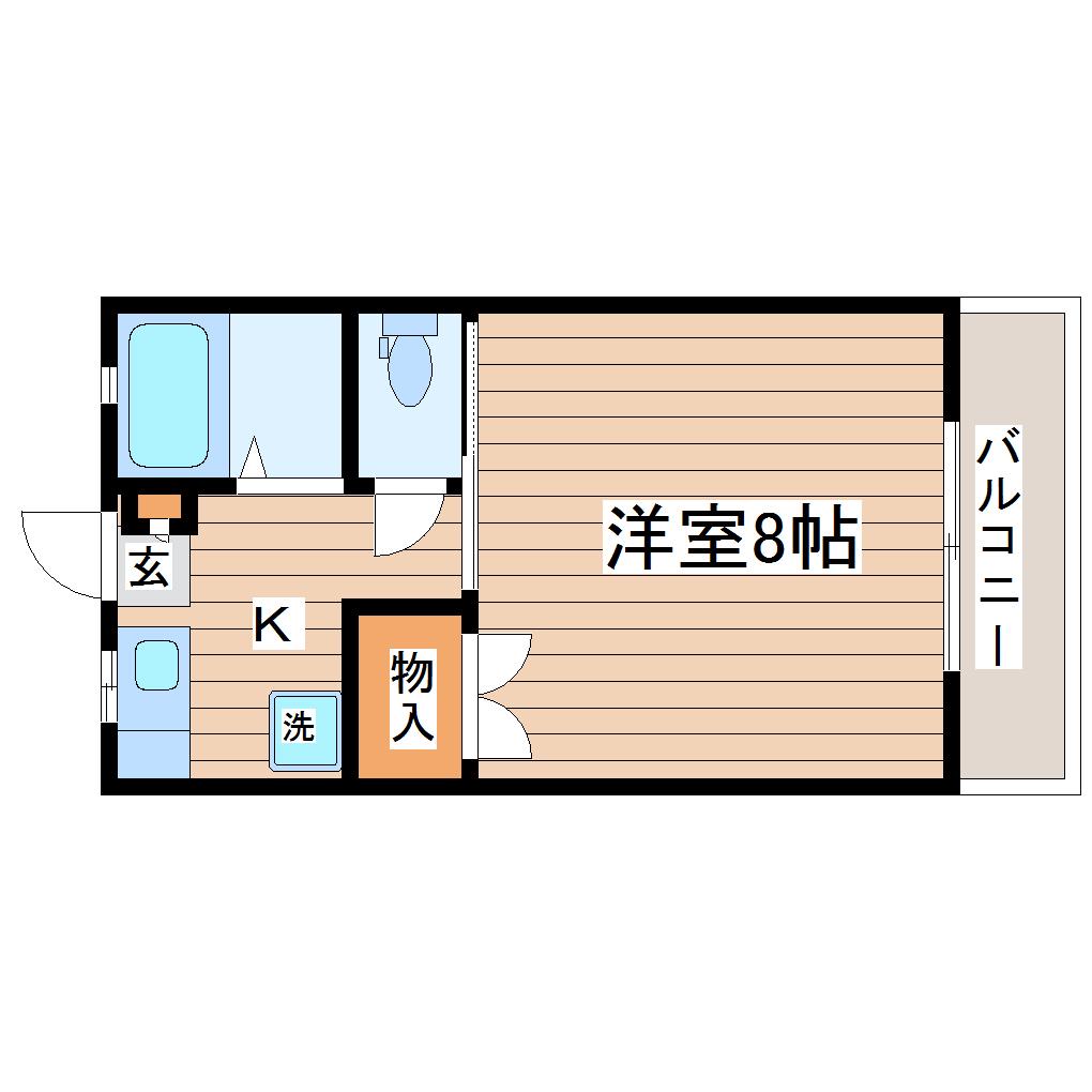 フレッシュハイツ20(1K/1階)の間取り写真
