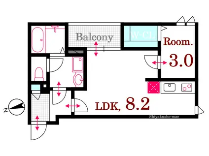 REGALEST GLORY DESIRE(1LDK/2階)の間取り写真