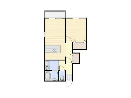 ムイビエーン(2DK/2階)の間取り写真