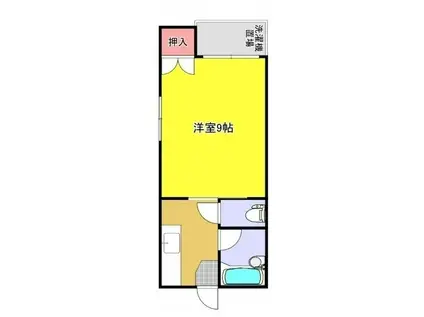 サザンハイツ(1K/1階)の間取り写真