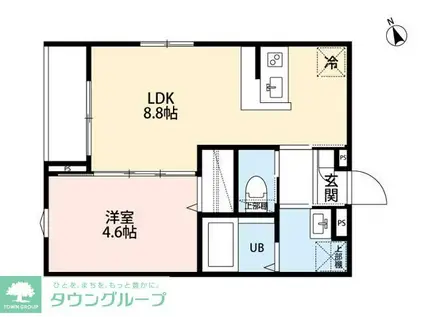 ROBOT HOME HOSHIGAOKA(1LDK/1階)の間取り写真