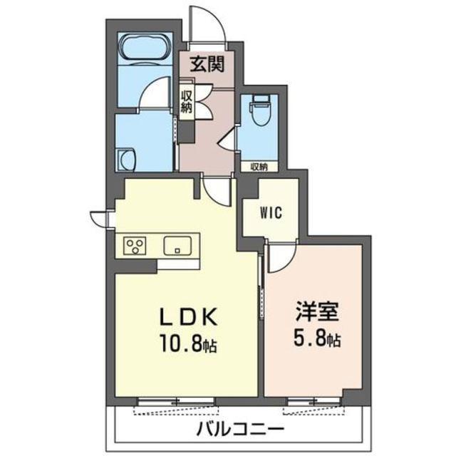サフィーネ(1LDK/2階)の間取り写真