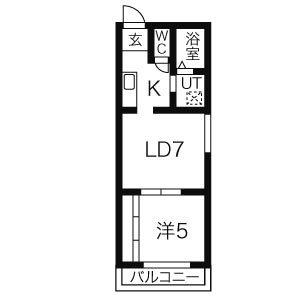 ファインステージ(1LDK/3階)の間取り写真