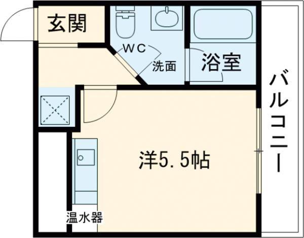 LISソフィア大東(ワンルーム/3階)の間取り写真
