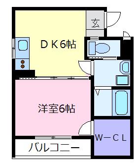 FSTYLE上田2号館(1DK/3階)の間取り写真