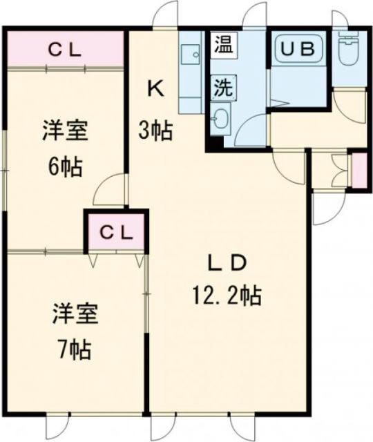 AMA BILIS(2LDK/1階)の間取り写真