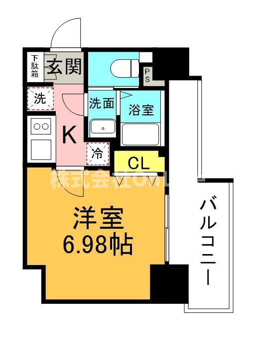QUINTET JOTONOE(1K/11階)の間取り写真