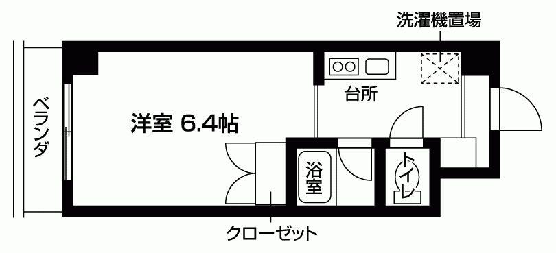 AIDO(1K/3階)の間取り写真