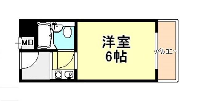 メゾン・ド・アンヴィ(ワンルーム/1階)の間取り写真