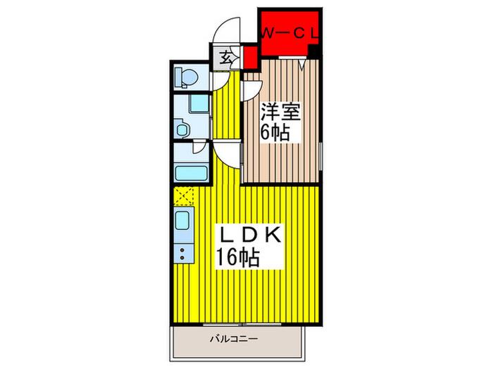 ベルフォート(1LDK/3階)の間取り写真