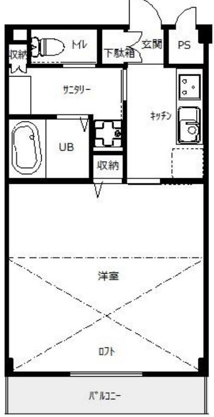 EMAS TERRACE(1K/2階)の間取り写真
