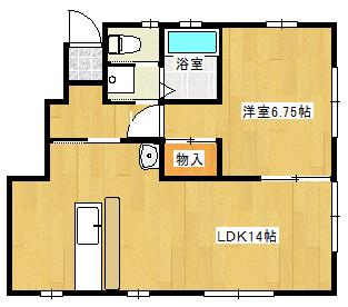 コーポ・ヒロセ(1LDK/1階)の間取り写真