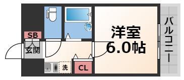 PS HIGASHI OSAKA(1K/2階)の間取り写真