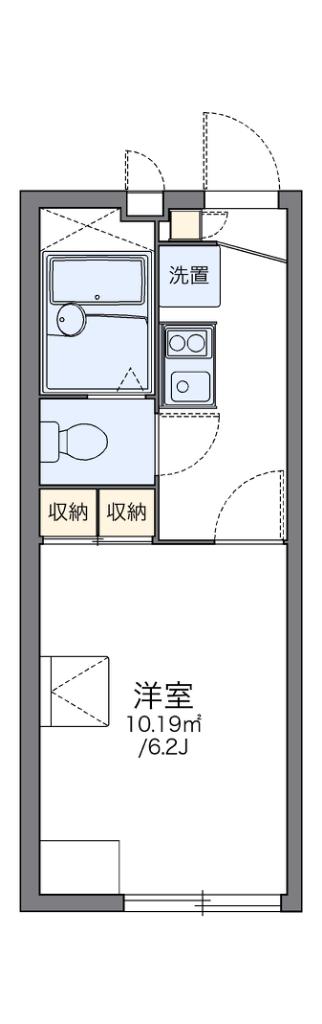 レオパレスアルデバラン(1K/2階)の間取り写真