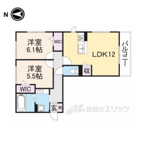 グランド レーヴェン(2LDK/3階)の間取り写真