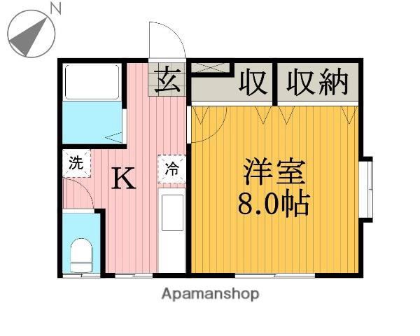メゾンGT(1K/1階)の間取り写真