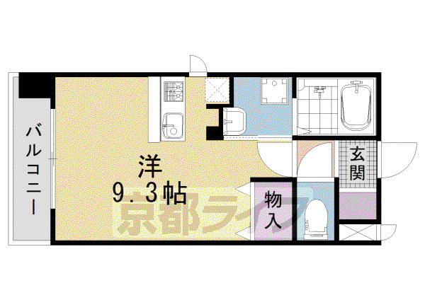 フレンドリーハウス匠 四条堀川(ワンルーム/5階)の間取り写真