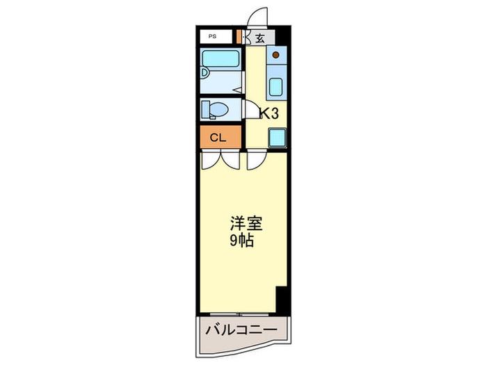 ロイヤル日赤通 80(1K/11階)の間取り写真