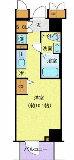 AZEST横濱大通公園(ワンルーム/5階)の間取り写真