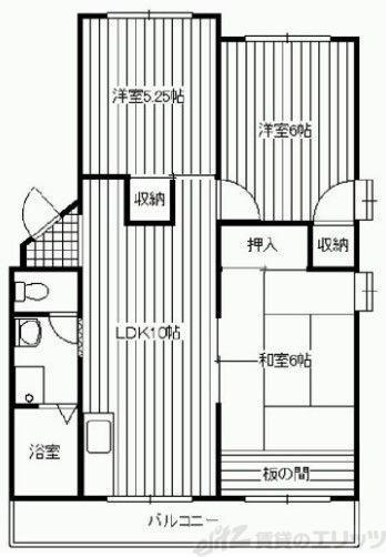 ドリームオアシス(3LDK/2階)の間取り写真