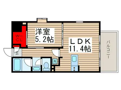 アーク松戸レジデンス(1LDK/4階)の間取り写真