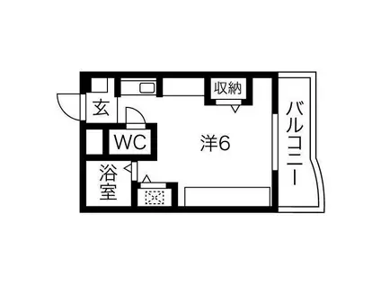 オリエンタルマンションI(ワンルーム/2階)の間取り写真
