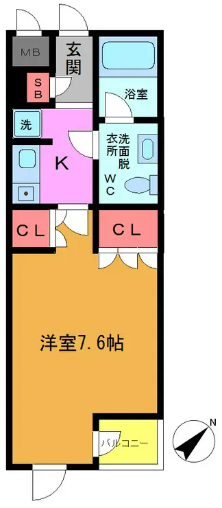 ステラコート行徳 1階階 間取り