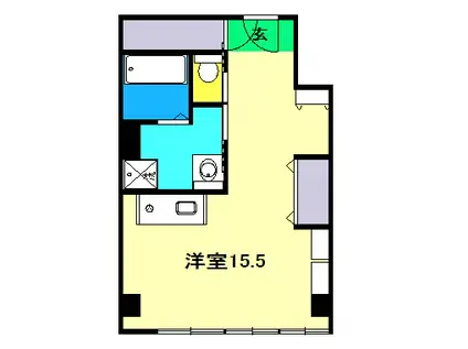 本町ビル(ワンルーム/3階)の間取り写真