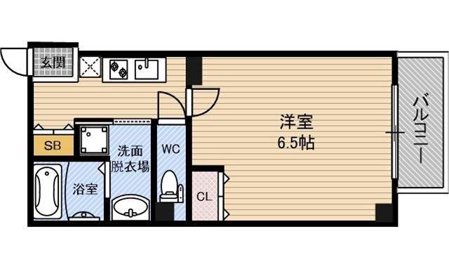 DAP梅田西(1K/4階)の間取り写真