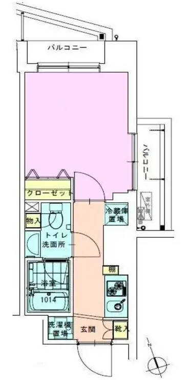 駒込レジデンス壱番館 13階階 間取り
