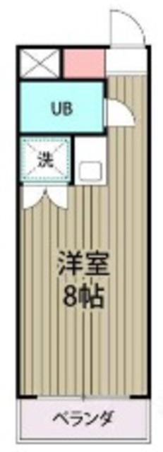 パストラル17(ワンルーム/1階)の間取り写真