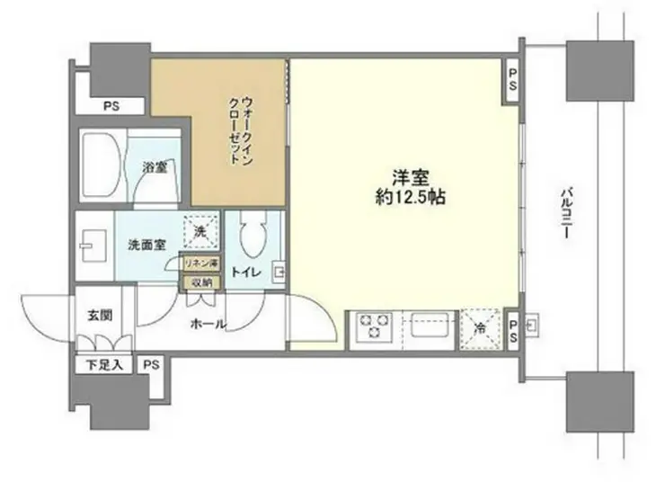 シティタワー高輪 6階階 間取り