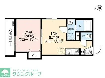 立川セイワレジデンスII(1LDK/3階)の間取り写真