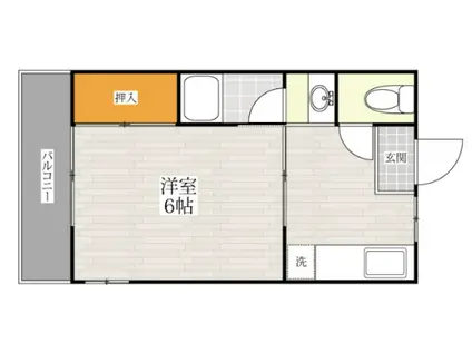 プリモレガーロ大濠(1DK/2階)の間取り写真