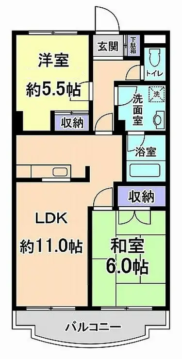 ブリージングタウンエミネンス 3階階 間取り