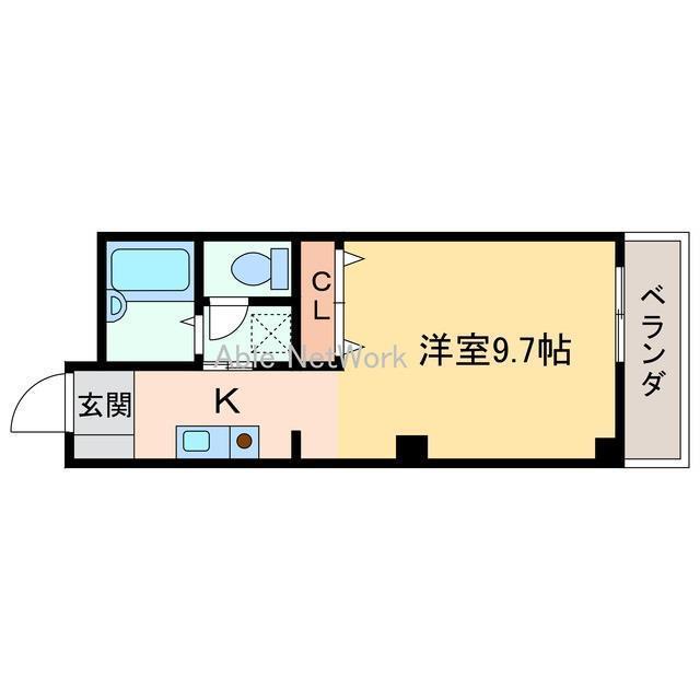 フィネスファンタジスタ(1K/2階)の間取り写真