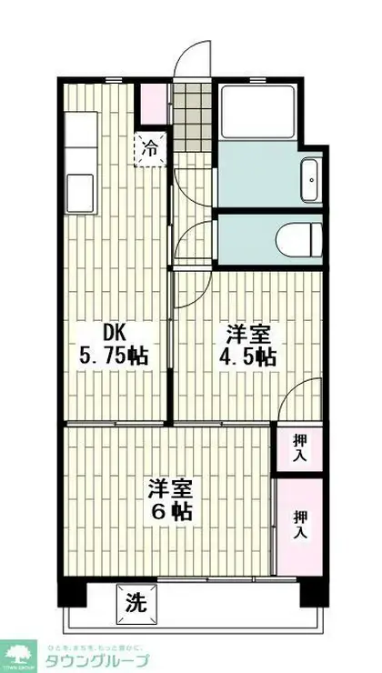 グリーンハイツ 3階階 間取り