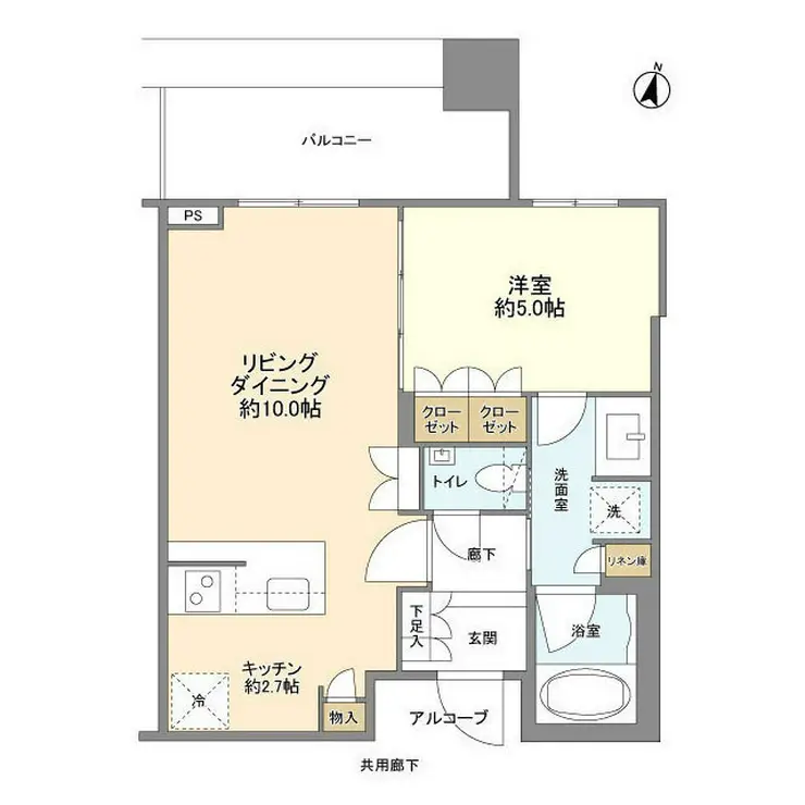 テラス渋谷美竹 12階階 間取り