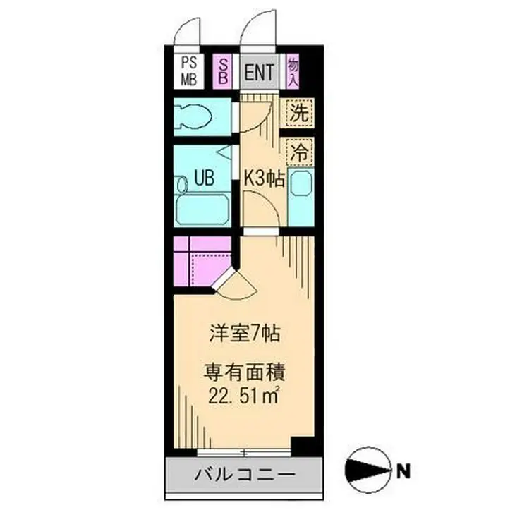ビイルーム小金井 2階階 間取り
