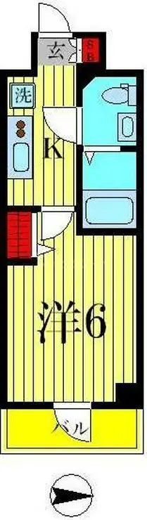 プレール・ドゥーク東京EAST 3階階 間取り